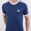 Image result for White Adidas T-Shirt and Blue Bottom