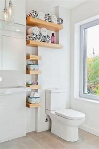 Image result for Small Bathroom Shelving Ideas
