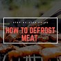 Image result for Defrost Meat