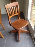 Image result for Vintage Wooden Desk Chair