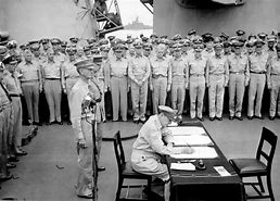 Image result for General MacArthur Japanese Surrender
