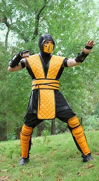 Image result for High-End Scorpion Mortal Kombat Costume