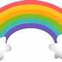 Image result for Clouds with Rainbow Blue Sky Clip Art