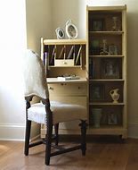 Image result for Small Desk with Bookcase