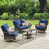 Image result for 4 Piece Wicker Patio Set