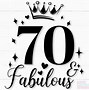 Image result for 70th Birthday Graphics