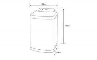 Image result for top load washing machine dimensions