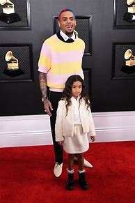 Image result for Chris Brown and Royalty On Red Carpet