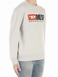 Image result for Diesel Sweatshirt Light Grey with Pockets