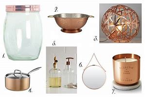 Image result for Copper Home Decor Accessories