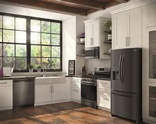 Image result for Black Stainless Steel Appliances Kitchens LG