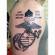 Image result for Marine Dad Tattoo