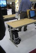 Image result for Computer Desk with Wheels and Shelves