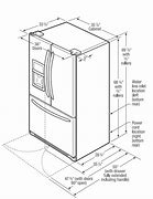 Image result for frigidaire french door refrigerator dimensions