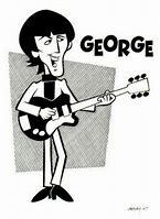 Image result for Beatles Cartoon Paul and George