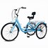 Image result for Vevor Adult Tricycle 26 Inch,7-Speed 3 Wheel Cruise Bike, Adjustable Trike With Bell, Brake System Cruiser Bicycles Large Basket For Shopping, Size: