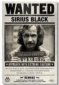 Image result for Serius Black On Wanted Poster
