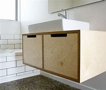 Image result for Plywood Bathroom Cabinets