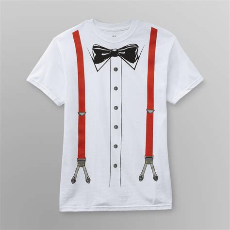Young Men's T Shirt   Bow Tie/Suspenders