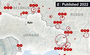 Image result for Map of Ukraine and Russian Forces