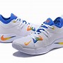Image result for Paul George Basketball Shoes Blue and White
