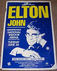 Image result for Elton John Charleston SC Concert Tour Poster