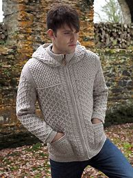 Image result for Men's Knit Hoodie Pattern