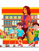 Image result for Kids Shopping Cartoon