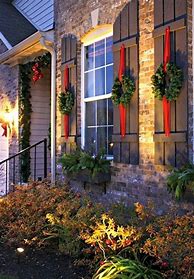 Image result for Christmas Decorations Outdoor Window Frame