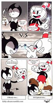 Image result for Bendy x Cuphead Comic Book