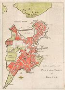 Image result for Original Map of Boston