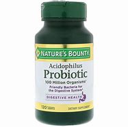 Image result for Nature's Bounty Acidophilus Probiotic - Twin Pack - 100 Tablets Per Bottle