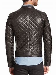 Image result for Black Quilted Leather Moto Jacket