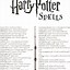Image result for Harry Potter Spells List Printable Free