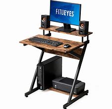 Image result for Wood Thin Computer Desk