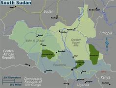 Image result for World Map including South Sudan