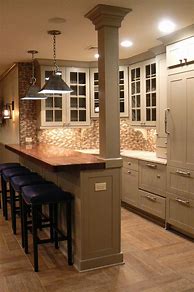 Image result for Home Bar with Kitchen Cabinets