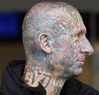 Image result for Weird Face Tattoos