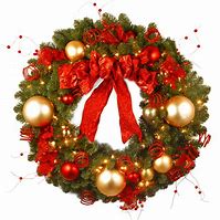 Image result for Red Christmas Wreath