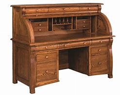 Image result for Amish Oak Roll Top Desk