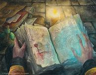 Image result for Draeing of Wizard Book