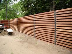 Image result for Wooden Privacy Fence Panels