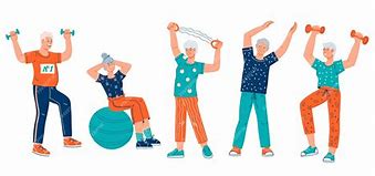 Image result for Senior Citizens Exercising Clip Art