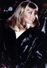 Image result for Black Leather Jacket Olivia Newton-John