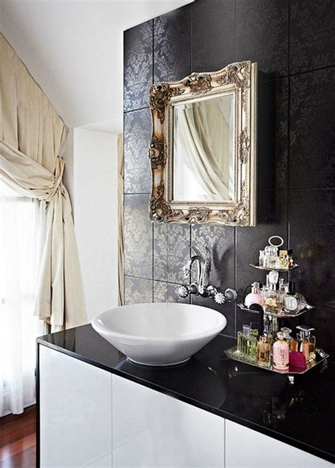 27 black damask bathroom tiles ideas and pictures 2020