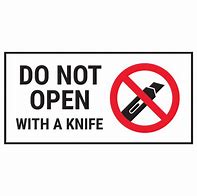 Image result for No Utility Knife Sign