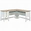 Image result for White Desk with Light Wood Top