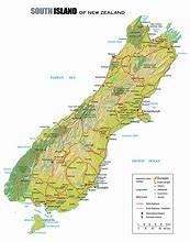 Image result for Map of South Island NZ