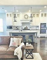 Image result for Small Farmhouse Kitchen Living Room Combo