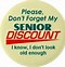 Image result for Are there senior citizen discounts at restaurants in Indiana?